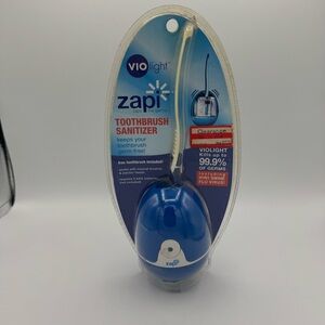 Violight Zapi UV Dental Toothbrush Sanitizer Blue Factory Sealed Brush Included